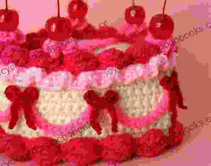 A Crochet Cake Adorned With A Floral Design Cake Cozy Crochet Pattern