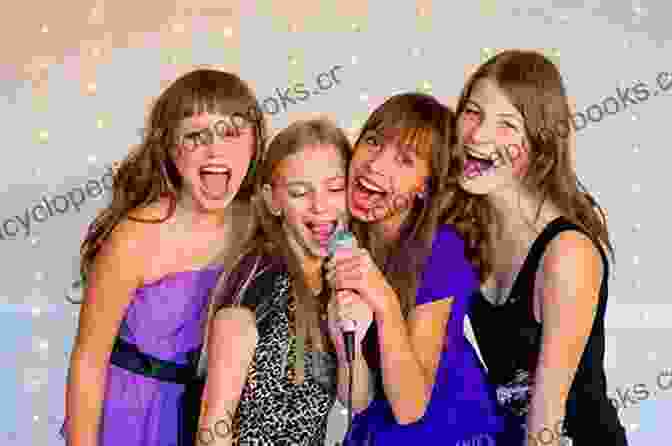 A Group Of Young Girls Singing And Dancing Together, Their Faces Beaming With Joy And Camaraderie The Importance Of Music To Girls