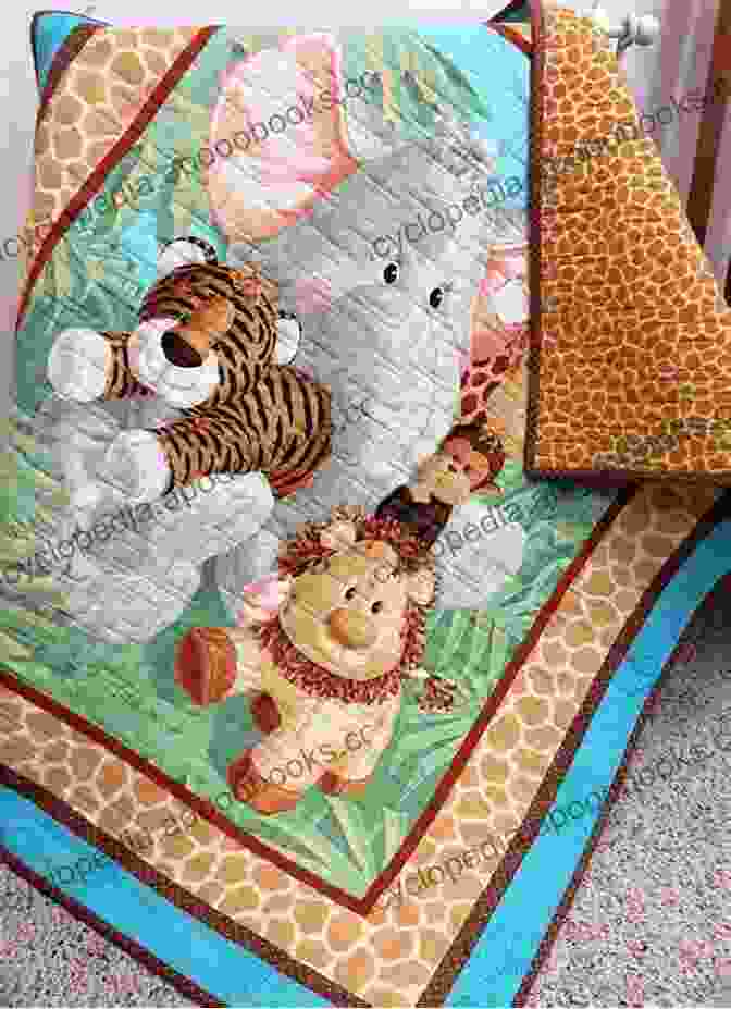 A Quilt Featuring A Playful Zoo Animal Appliqué Design In Bright Colors Alex Anderson S Baby Quilts With Love: 12 Timeless Projects For Today S Nursery