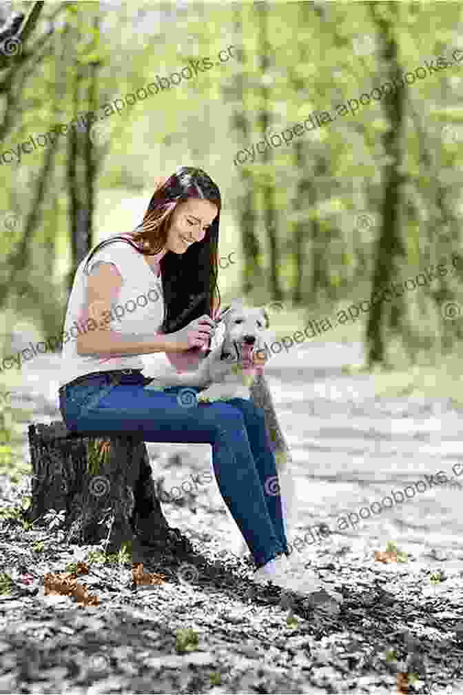 A Young Girl And Her Dog Sitting In A Field Of Flowers. Foster And Forest (Angel Paws)