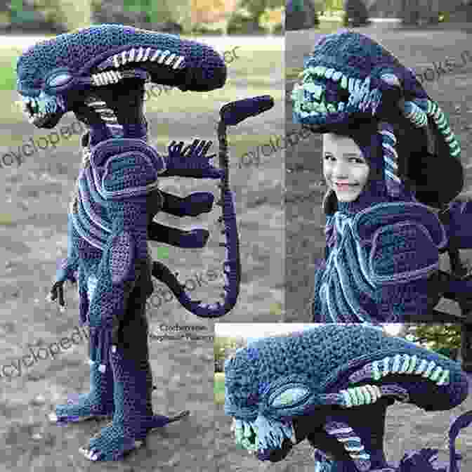 Crocheted Alien Appliqués Adorn A Variety Of Items, Such As Clothing, Bags, And Home Décor, Demonstrating The Endless Possibilities For Creative Expression Crochet Patterns: Alien Applique Alex Anderson