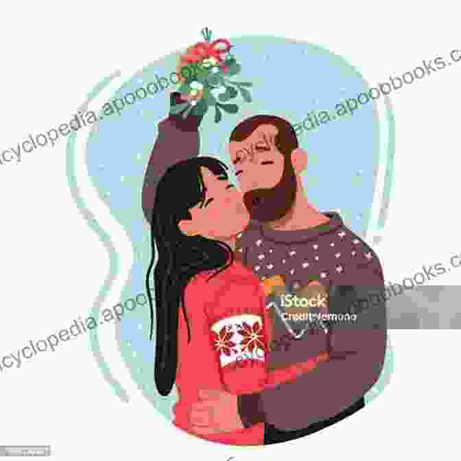 Emily And Ethan Share A Tender Embrace Under The Mistletoe Meet Me Under The Mistletoe