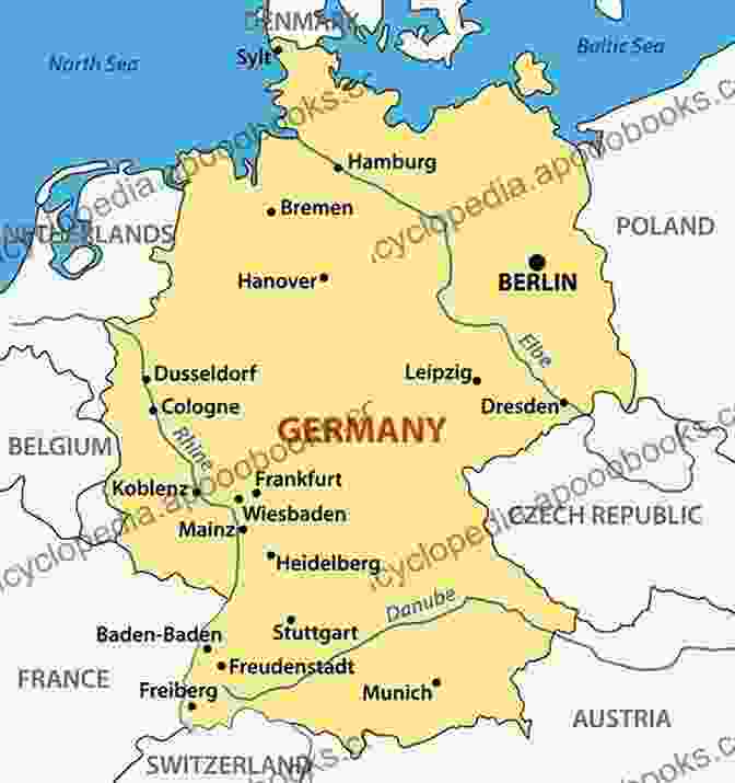 Map Of Germany Highlighting Locations Of Renowned Music Schools Music Study In Germany: The Classic Memoir Of The Romantic Era (Dover On Music: History)