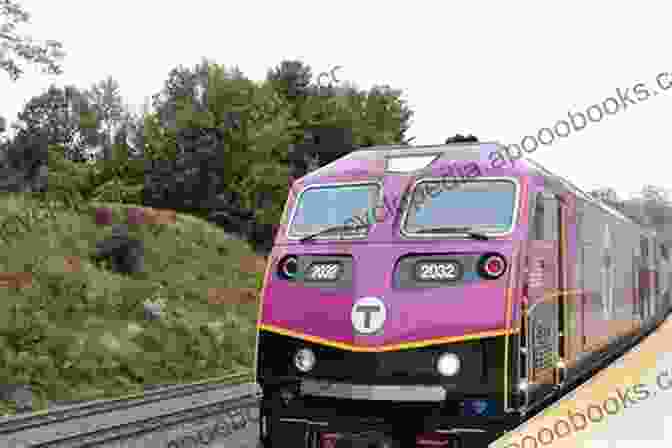 Massachusetts Commuter Rail Train On The Move Massachusetts Commuter Rail Trains John Nelson