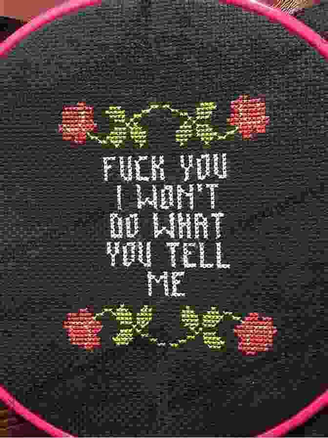 Naughty But Nice Cross Stitch Pattern Of A Cross Stitch With The Saying 'F*ck Off, I'm Stitching' Naughty But Nice Cross Stitch: Over 50 Designs To Stitch It Like It Is