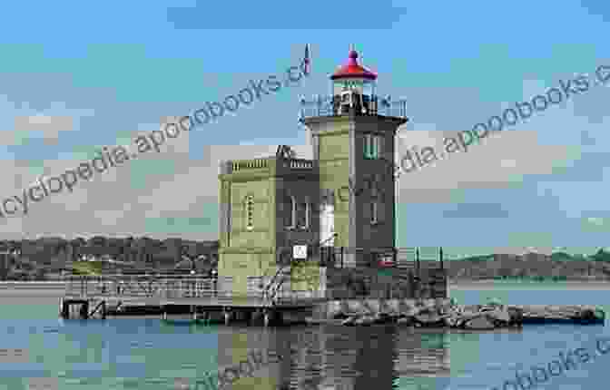 Panoramic View Of Huntington Harbor Lighthouse Surrounded By Lush Greenery And Water Huntington Harbor Lighthouse (Images Of America)