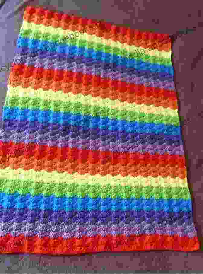 Rainbow Surprise Baby Afghan With A Vibrant Spectrum Of Colors Ice Cream Baby Afghans (Knit)