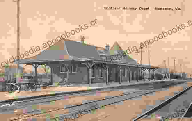 Vintage Postcard Of Manassas Train Station Manassas (Postcard History) Paolo Ocampo